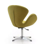 Lot de 2 chaises pivotantes réglables en similicuir framboise