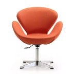 Lot de 2 chaises pivotantes réglables en similicuir framboise