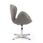 Lot de 2 chaises pivotantes réglables en similicuir framboise