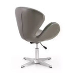 Lot de 2 chaises pivotantes réglables en similicuir framboise