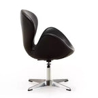 Lot de 2 chaises pivotantes réglables en similicuir framboise