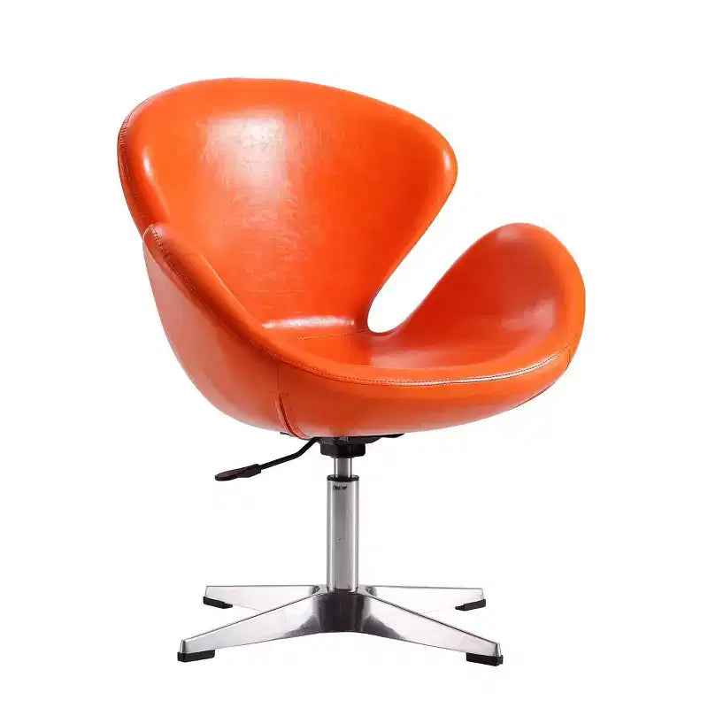 Lot de 2 chaises pivotantes réglables en similicuir framboise