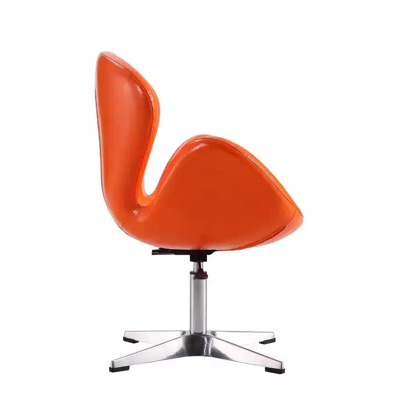 Lot de 2 chaises pivotantes réglables en similicuir framboise