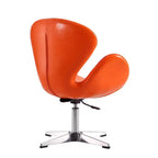 Lot de 2 chaises pivotantes réglables en similicuir framboise