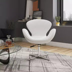 Lot de 2 chaises pivotantes réglables en similicuir framboise