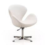 Lot de 2 chaises pivotantes réglables en similicuir framboise