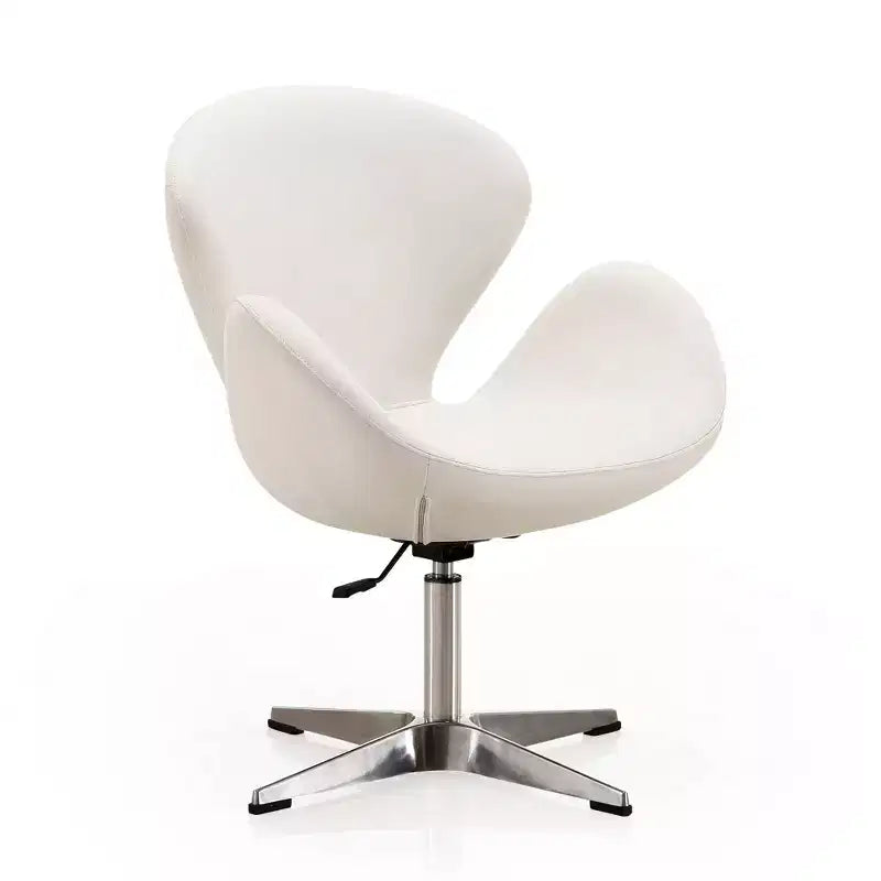 Lot de 2 chaises pivotantes réglables en similicuir framboise
