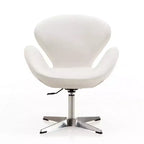 Lot de 2 chaises pivotantes réglables en similicuir framboise