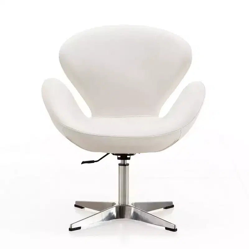 Lot de 2 chaises pivotantes réglables en similicuir framboise