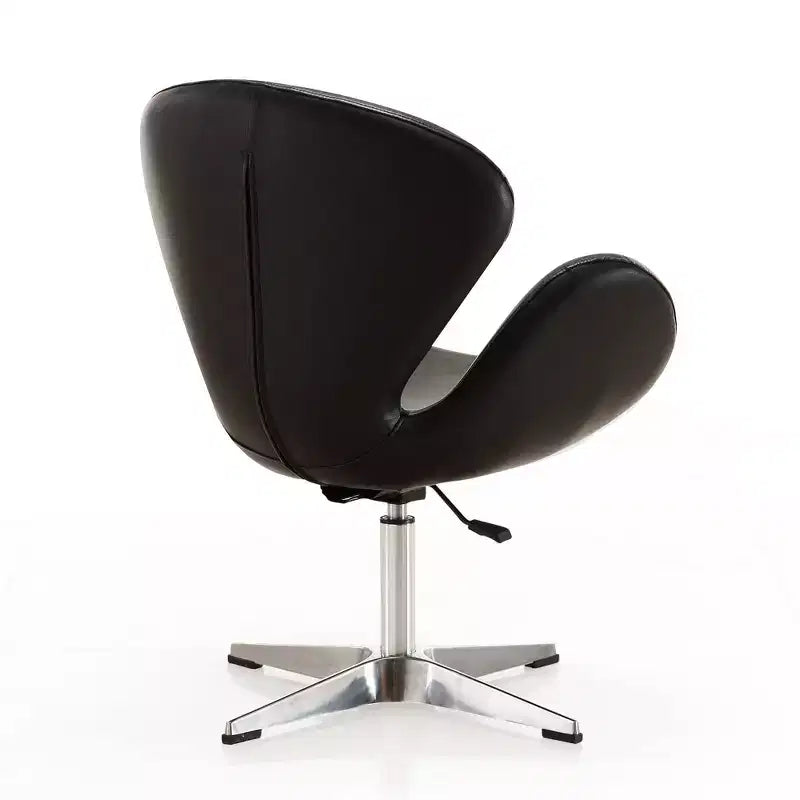 Lot de 2 chaises pivotantes réglables en similicuir framboise