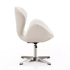 Lot de 2 chaises pivotantes réglables en similicuir framboise