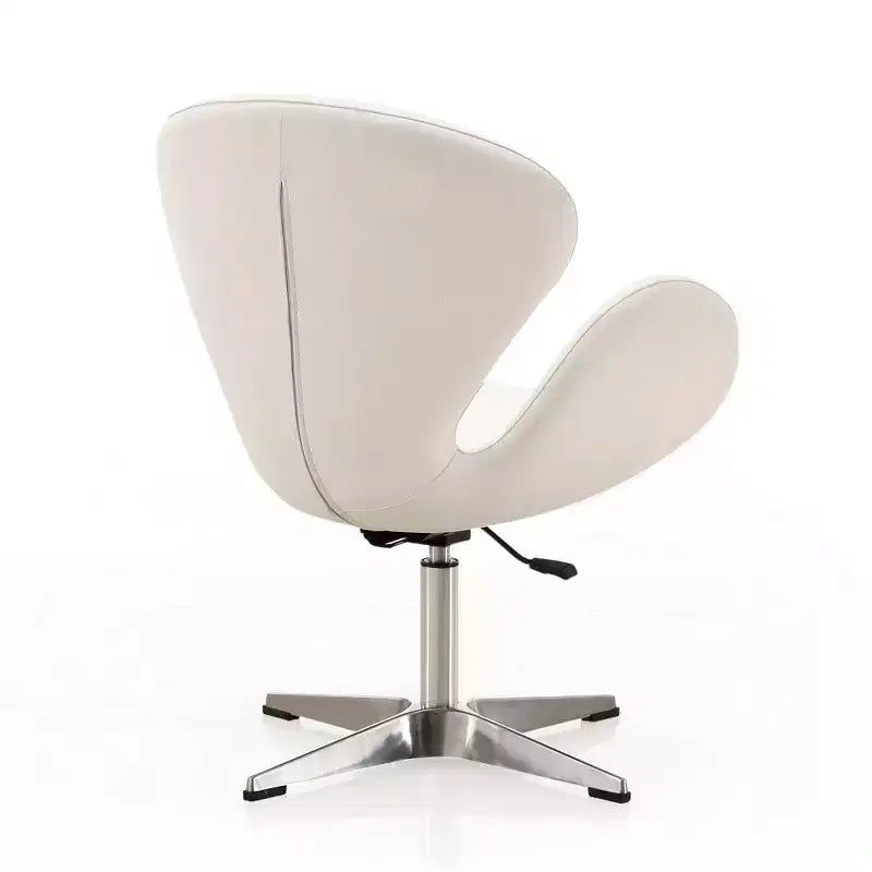 Lot de 2 chaises pivotantes réglables en similicuir framboise