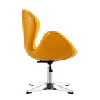 Lot de 2 chaises pivotantes réglables en similicuir framboise