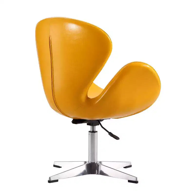 Lot de 2 chaises pivotantes réglables en similicuir framboise