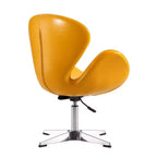 Lot de 2 chaises pivotantes réglables en similicuir framboise