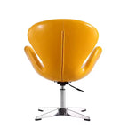 Lot de 2 chaises pivotantes réglables en similicuir framboise