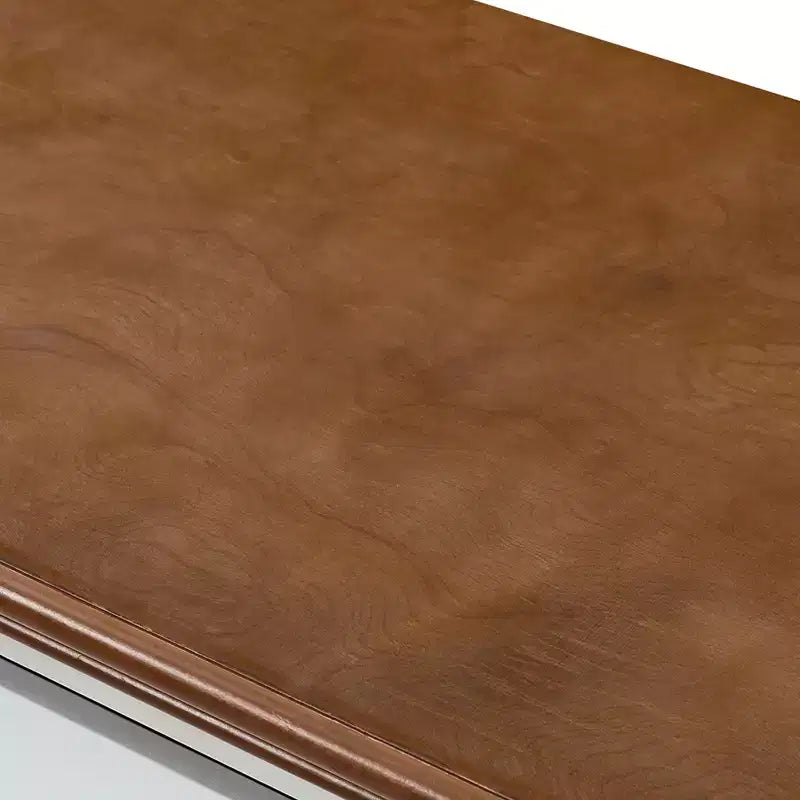Buffet traditionnel de 147 cm de large à 3 tiroirs avec pieds en bois massif