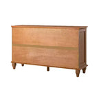 Buffet traditionnel de 147 cm de large à 3 tiroirs avec pieds en bois massif