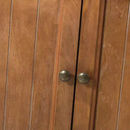 Buffet traditionnel de 147 cm de large à 3 tiroirs avec pieds en bois massif