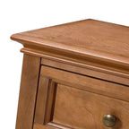 Buffet traditionnel de 147 cm de large à 3 tiroirs avec pieds en bois massif