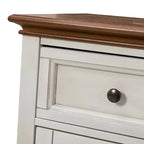 Buffet traditionnel de 147 cm de large à 3 tiroirs avec pieds en bois massif