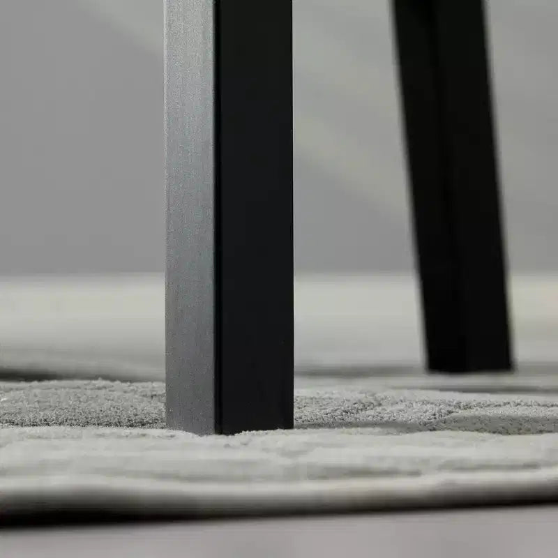 Chaises de salle à manger style ferme moderne, lot de 2 – Dossier croisé, pin massif, noir