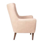 Fauteuil d'appoint dossier haut traditionnel - Similicuir, Structure en bois