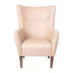 Fauteuil d'appoint dossier haut traditionnel - Similicuir, Structure en bois