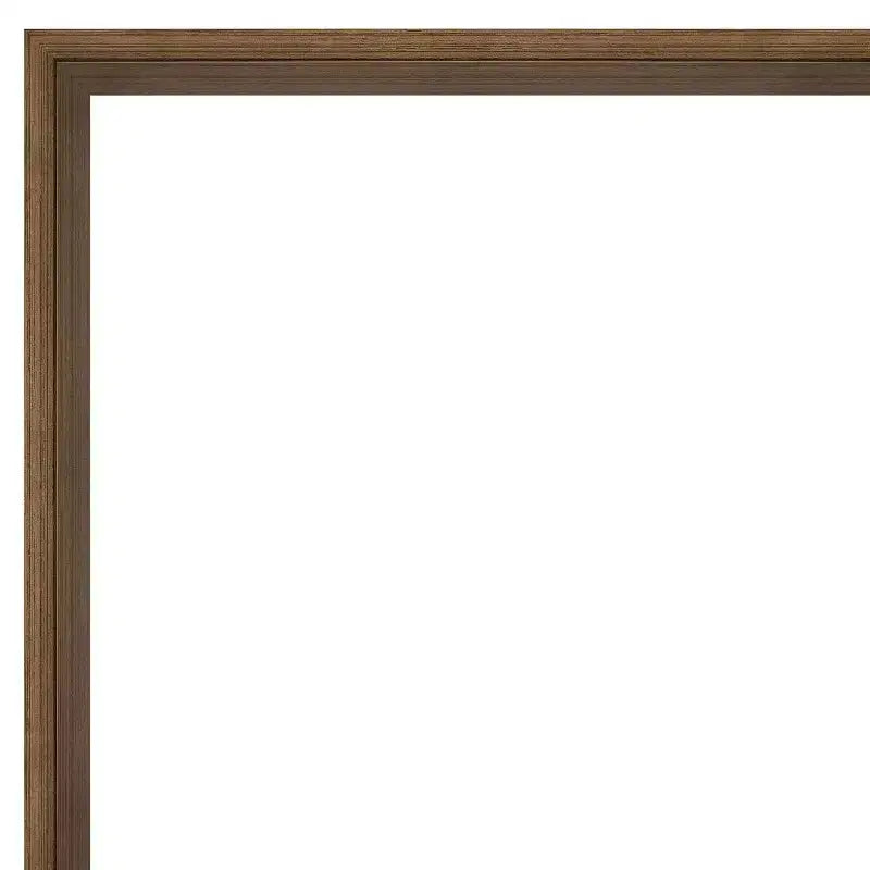 Miroir mural de salle de bain en bois bronze clair non biseauté 25 x 37 po