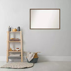 Miroir mural de salle de bain en bois bronze clair non biseauté 25 x 37 po