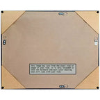 Miroir mural de salle de bain en bois bronze clair non biseauté 25 x 37 po