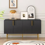 Bahut buffet moderne avec poignées et pieds en métal