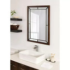 Miroir mural rectangulaire - Cadre en MDF, 24 x 36 po