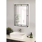 Miroir mural rectangulaire - Cadre en MDF, 24 x 36 po