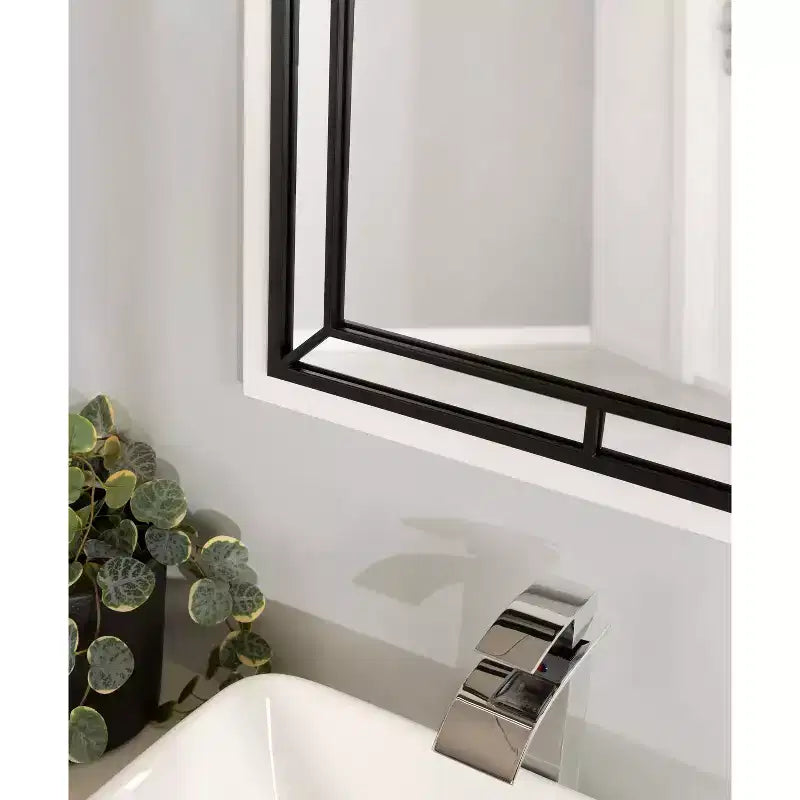 Miroir mural rectangulaire - Cadre en MDF, 24 x 36 po