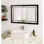 Miroir mural rectangulaire - Cadre en MDF, 24 x 36 po