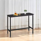 Table de Bar Haute et Étroite - Industrielle, Structure en Métal, 40 x 120 x 90 cm