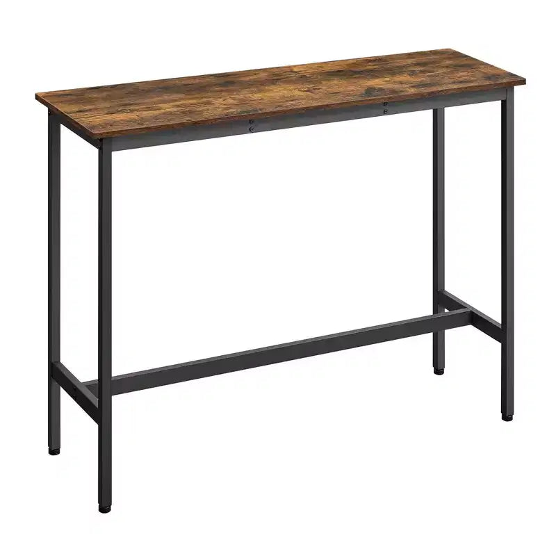 Table de Bar Haute et Étroite - Industrielle, Structure en Métal, 40 x 120 x 90 cm