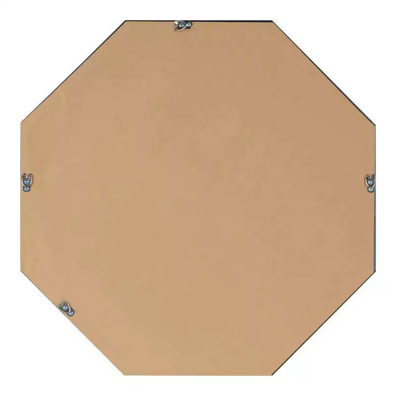 Miroir mural octogonal - Doré, Cadre en plastique, 24 x 24 po.