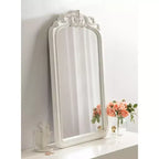 Miroir mural encadré - Blanc, Rectangle, 30 x 20 po