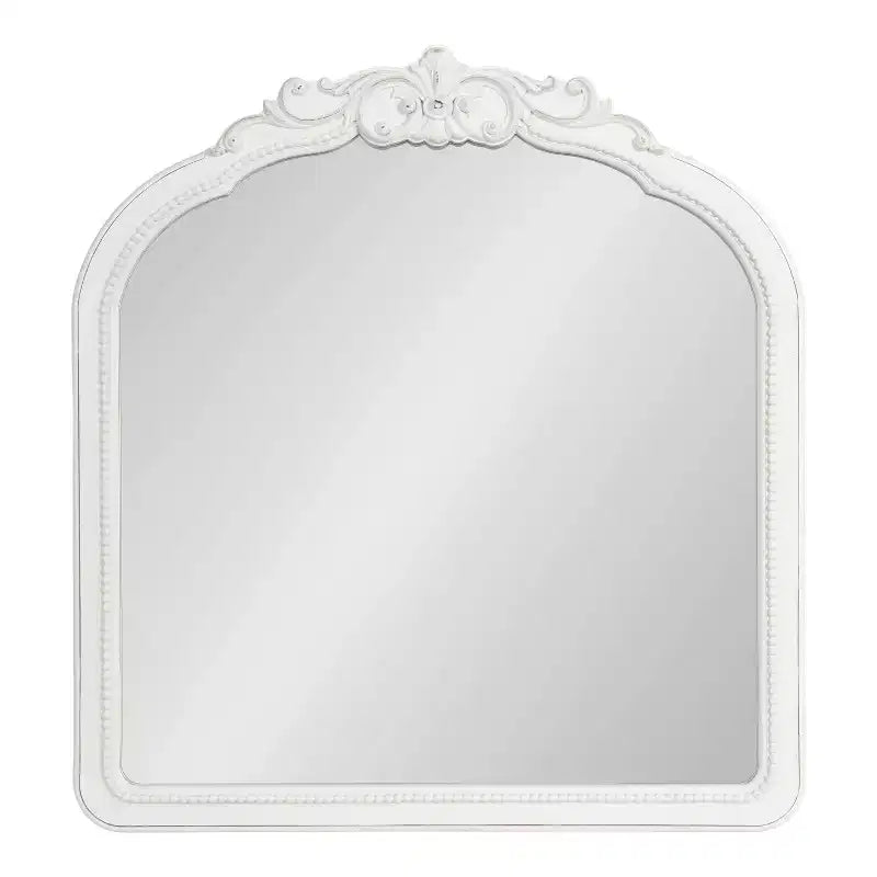 Miroir mural encadré - Blanc, Rectangle, 30 x 20 po