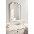 Miroir mural encadré - Blanc, Rectangle, 30 x 20 po