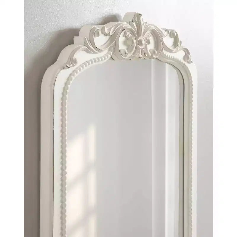 Miroir mural encadré - Blanc, Rectangle, 30 x 20 po