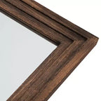 Miroir sur pied plein cadre en bois avec arche - 71 x 31 po