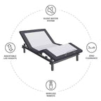 Sommier Réglable Classique - Zéro Gravité, Anti-Ronflement, Télécommande Sans Fil