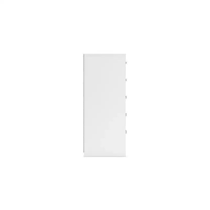 Commode 5 tiroirs - Blanc mat, Coulisses à billes