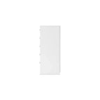 Commode 5 tiroirs - Blanc mat, Coulisses à billes