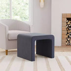 HomePop Arch Velvet Ottoman