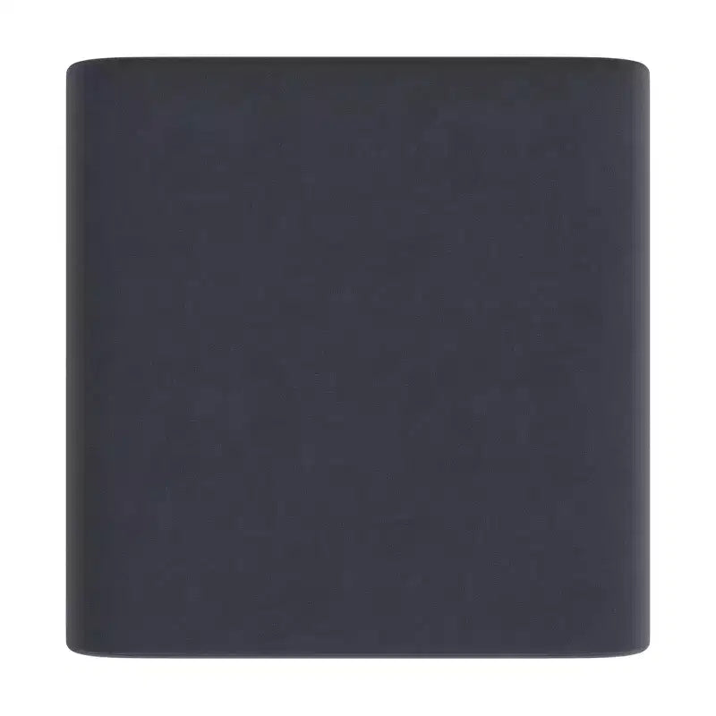 Pouf Arch Velvet - Carré, Bleu, Cadre en MDF