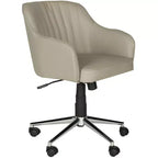 Chaise de bureau pivotante - Similicuir capitonné, hauteur réglable